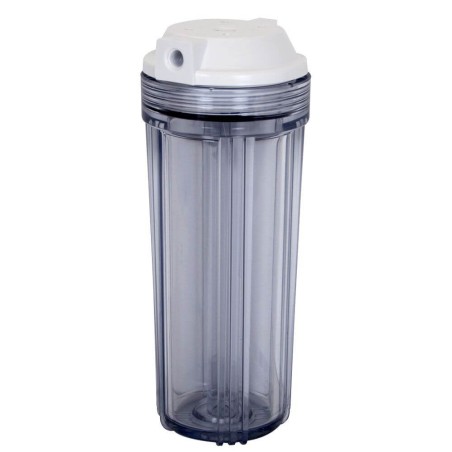 Carter porte filtre 10" entr&eacute;e-sortie 1/4" NPT