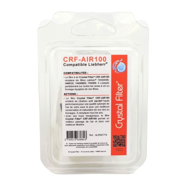 Filtre CRF-AIR100 - Crystal Fiter® - Compatible 743324300 pour cave à vin Liebherr®