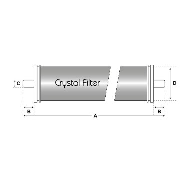 Membrane RO-LE-4021 Crystal Filter® - 1000GPD - Osmose inverse