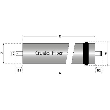 Membrane d'osmose RO-CLG-50 - Crystal Filter® - compatible Culligan® AC30®