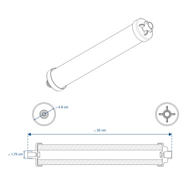 Cartouches et membrane Crystal Filter® compatibles Culligan® AC30® - tube 3/8''