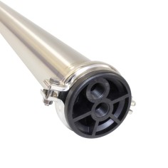 Porte membrane 2540 inox 304 brossé - Crystal Filter® CRF-2540-304-B-ABS 2