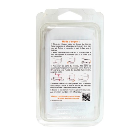 Filtre Crystal Filter® GRV001 CRF4001 compatible Whirlpool® GRV001 / GRV002