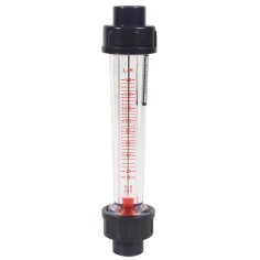 Débitmètre à ludion - flotteur ABS 16-160L/h - Raccords PVC 20 mm à coller 
