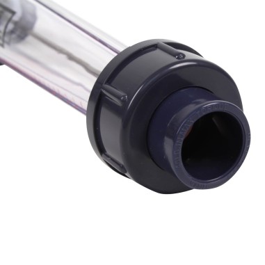 Débitmètre à ludion - flotteur ABS 40-400L/h - Raccords PVC 20 mm à coller 