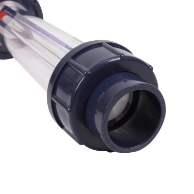 Débitmètre à ludion - flotteur ABS 250-2500L/h - Raccords PVC 32 mm à coller 