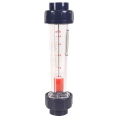 Débitmètre à ludion - flotteur ABS 400-4000L/h - Raccords PVC 40 mm à coller 