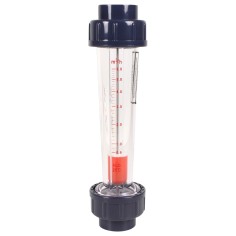 Débitmètre à ludion - flotteur ABS 600-6000L/h - Raccords PVC 40 mm à coller 