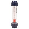 Débitmètre à ludion - flotteur ABS 600-6000L/h - Raccords PVC 40 mm à coller 