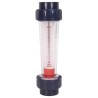 Débitmètre à ludion - flotteur ABS 400-4000L/h - Raccords PVC 63 mm à coller 