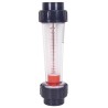 Débitmètre à ludion - flotteur ABS 600-6000L/h - Raccords PVC 63 mm à coller 