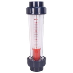 Débitmètre à ludion - flotteur ABS 8000-40000L/h - Raccords PVC 75 mm à coller 