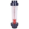 Débitmètre à ludion - flotteur ABS 8000-40000L/h - Raccords PVC 75 mm à coller 
