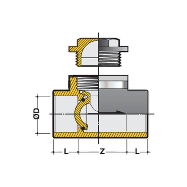 Clapet anti retour 32 mm PVC Pression - FIP PVC - ALP000112
