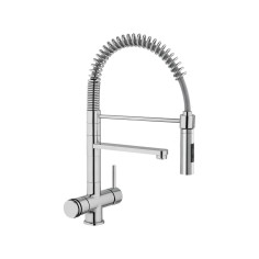 Robinet 3 voies avec douchette - Torino basso - Chromé