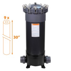 Filtre multi-cartouches FHPVC-30x9-B Crystal Filter® - 9 x 30 pouces