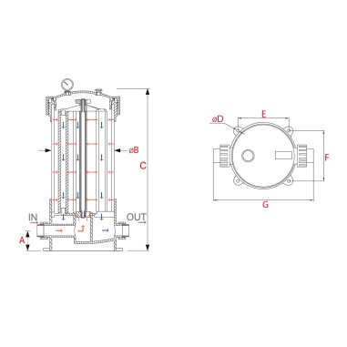 Filtre multi-cartouches FHPVC-30x5-B2 Crystal Filter® - 5 x 30 pouces