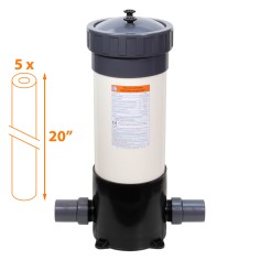 Filtre multi-cartouches FHPVC-20x5-A Crystal Filter® - 5 x 20 pouces