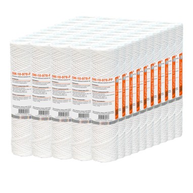 Cartouche SW-10-978-PP sédiment bobinée 9''7/8 - Filtre 10 µm - Crystal Filter® (carton de 50)