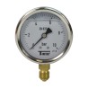 Manomètre inox - Insert laiton - 0-10 bars ø 63 - 1/4'' - Radial /  Glycérine