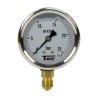 Manomètre inox - Insert laiton - 0-25 bars ø 63 - 1/4'' - Radial /  Glycérine