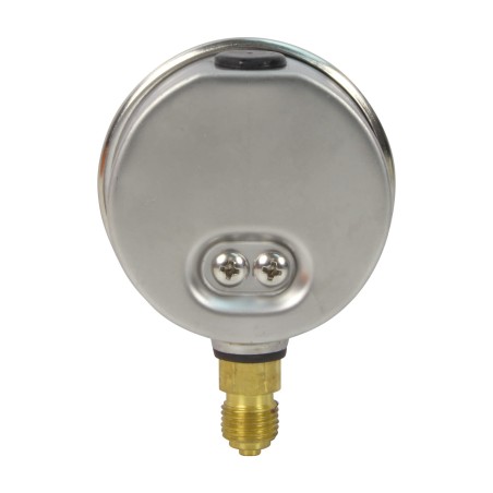 Manomètre inox - Insert laiton - 0-16 bars ø 63 - 1/4'' - Radial /  Glycérine