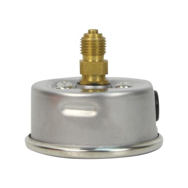 Manomètre inox - Insert laiton - 0-6 bars ø 63 - 1/4'' - Axial /  Glycérine