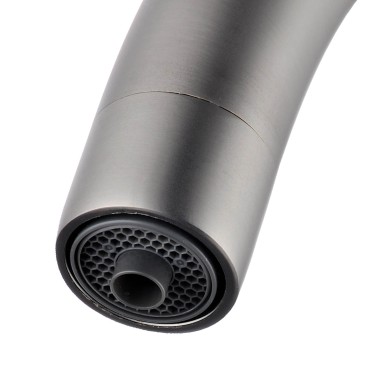 Robinet col de cygne 3 voies -  Biscayne V2 - Nickel brossé