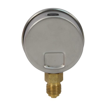 Manomètre inox - Insert laiton - 0-16 bars ø 50 - 1/4'' - Radial /  Glycérine