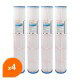Filtre SPCF-120 - Crystal Filter® - Compatible Pentair® QUAD DE 100 (lot de 4) - Cartouche filtre piscine