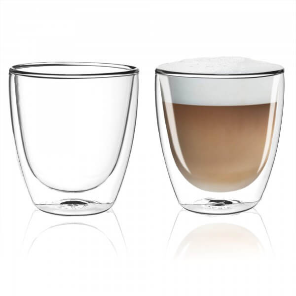 Tasses à café / cappuccino en verre double paroi - Filter Logic