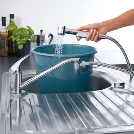 Combi-douche cuisine et bain - Chromé