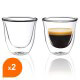 Tasses à café / expresso en verre double paroi - Filter Logic® CFL-655B