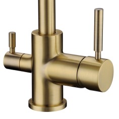 Robinet col de cygne 3 voies -  Biscayne V2 - Bronze 2