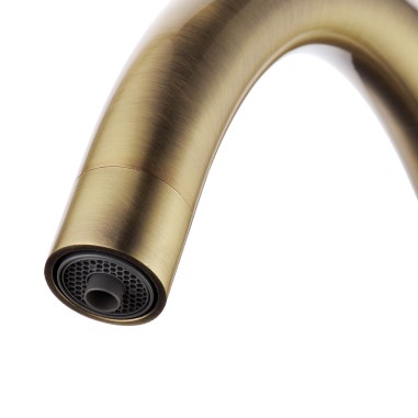 Robinet col de cygne 3 voies -  Biscayne V2 - Bronze