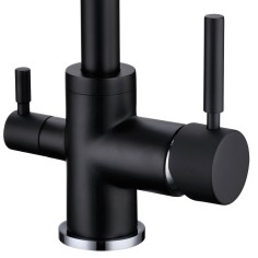 Robinet col de cygne 3 voies -  Biscayne V2 - Noir mat 2