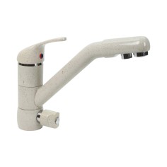 Robinet mitigeur 3 voies - Dauphin - Vieille pierre / Beige