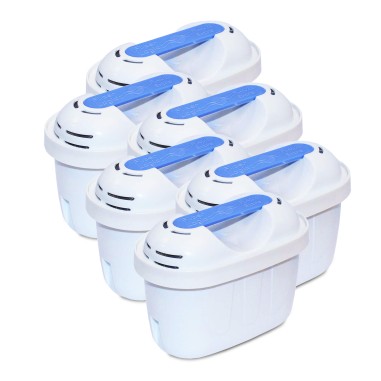 Cartouche Brita Maxtra+ compatible - Filtre carafe filtrante FL-402E (lot de 6)