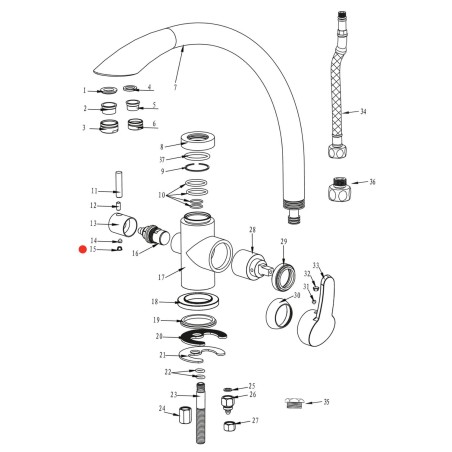 Cache vis poignée eau filtrée robinet Everglades - Samoa - Biscayne - Bronze