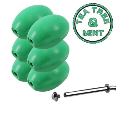 Savon vert rotatif ''Tea Tree and Mint'' Provendi (lot de 6) - Recharge à écrou