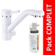 Robinet 3 voies Samoa Blanc + Kit de filtration QCF-3001/321 - PROMO