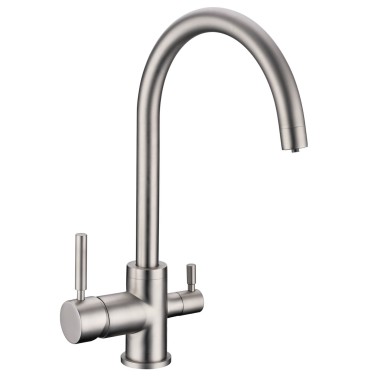 Robinet 3 voies Biscayne Nickel brossé + Kit de filtration QCF-3001/321 - PROMO