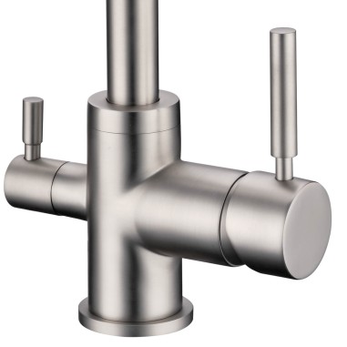 Robinet 3 voies Biscayne Nickel brossé + Kit de filtration QCF-3001/321 - PROMO