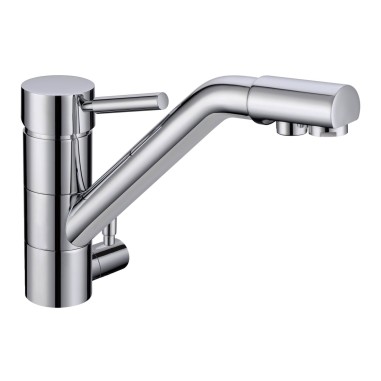 Robinet 3 voies Samoa Chrome + Kit de filtration QCF-3001/321 - PROMO