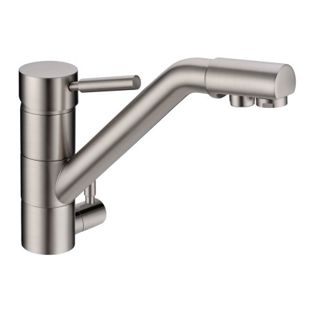 Robinet 3 voies Samoa Nickel brossé + Kit de filtration QCF-3001/321 - PROMO