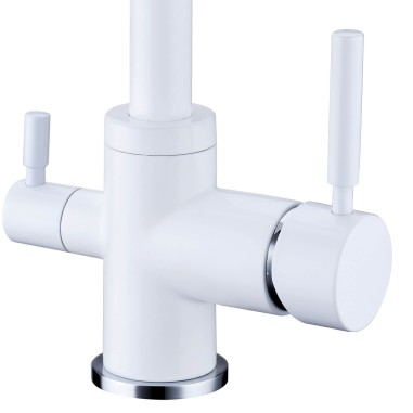 Robinet 3 voies Biscayne Blanc + Kit de filtration QCF-3001/321 - PROMO