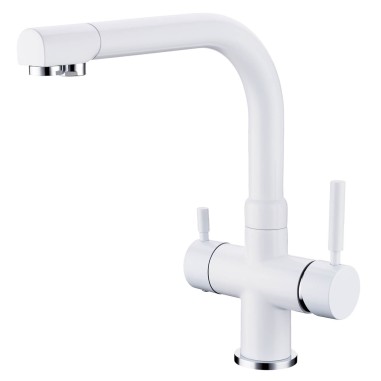 Robinet 3 voies Denali Blanc + Kit de filtration QCF-3001/321 - PROMO