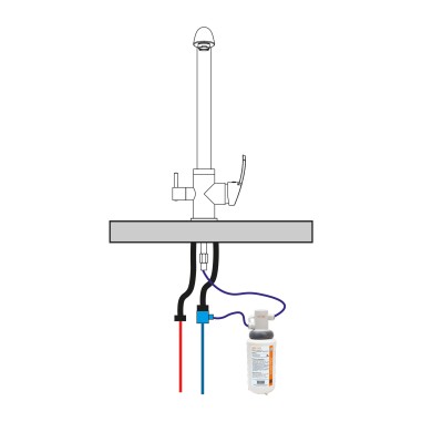 Robinet 3 voies Denali Chrome + Kit de filtration QCF-3001/321 - PROMO
