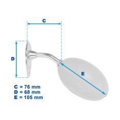 Porte-savon vieux bronze Provendi à vis - écrou 2