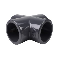 Croix - 40 mm - Femelle à coller - PVC pression